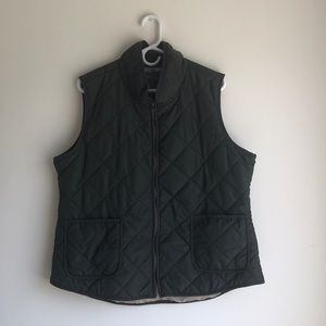 Olive green with tan lining vest, very light